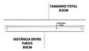 Ver imagem 2 de Kit 2 Puxador 800mm Alumínio Armário Móveis Cômoda Roupeiro
