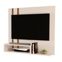 Ver imagem 2 de Painel Pompéia Suspenso para Tv de até 32 Polegadas - Off White com Nature
