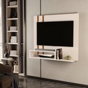 Ver imagem 3 de Painel Pompéia Suspenso para Tv de até 32 Polegadas - Off White com Nature