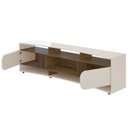Ver imagem 5 de Rack Tv 86 Pol 220cm com 2 Portas Reno Off White/pinho A09 - Mpozenato