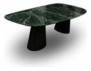 Ver imagem 4 de Mesa de Jantar Orgânica Essenza Duo Cone 160x90cm – Verde Guatemala com Base Preto