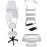 Kit Podologia Cadeira Mocho Exaustor Carrinho Escada Bandejas Fiscomed Kit Cadeira para Podologia - 1
