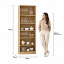 Ver imagem 5 de Cristaleira Porta Reflecta Sublime Yescasa Marrom/Olmo Italiano