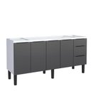 Ver imagem 1 de Gabinete de Aço Para Pia 180cm 4 Portas 3 Gavetas Jupter Cozimax Preto