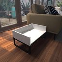 Ver imagem 1 de Cama Cachorro Caes Pequenos Casa Pet Caminha Casinha Mdf Branco Branca