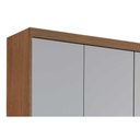 Ver imagem 4 de Guarda Roupa Solteiro Hawaii 6 Portas e 2 Gavetas c/ Pés Naturale - Rufato