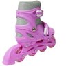Patins Roller In Line 4 Rodas Em Linha Infantil Feminino + Acessórios Rosa Importway - 30 - 3