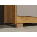 Ver imagem 3 de Guarda-roupa Casal 6 Portas 2 Gavetas Estrela Premium Salleto Cinamomo/off White
