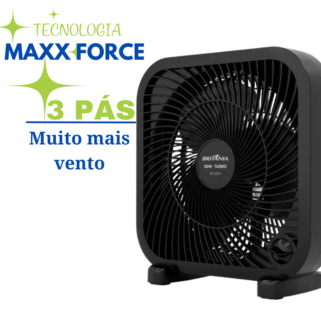 Ventilador Mesa Circulador 23cm Silencioso Portátil Turbo - 3