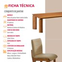 Ver imagem 6 de Sala de Jantar Mesa Nala 220cm Tampo Laminado Canto Moeda com 8 Cadeiras Bella Mobilare