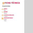 Ver imagem 6 de Colar de Mesa Decorativo Naru 117 Cm Moderna Mobília