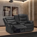Ver imagem 2 de Sofá Reclinável Elétrica Sala de Cinema Oscar 2 Lugares com Massagem Aquecimento Baú Entrada Usb/usb