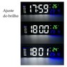 Relógio e Cronômetro Digital de Parede Mesa Led com Controle - 7
