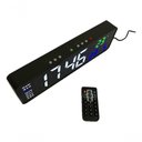 Ver imagem 2 de Relógio e Cronômetro Digital de Parede Mesa Led com Controle