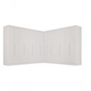 Ver imagem 6 de Guarda Roupa Casal Modulado de Canto 15 Portas 6 Gavetas MDP Branco Multimóveis 316cm