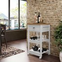 Ver imagem 2 de Carrinho auxiliar estética Ditália BA-130 cor:branco