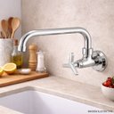 Ver imagem 2 de Torneira Cozinha Parede Tríade 1/4 de Volta 27400 Meber - Cromado