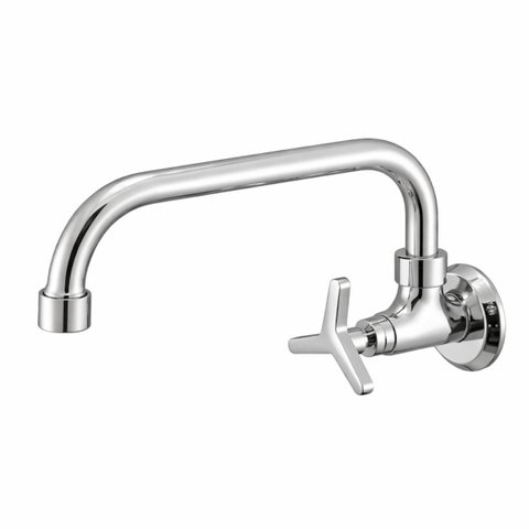 Torneira Cozinha Parede Tríade 1/4 de Volta 27400 Meber - Cromado