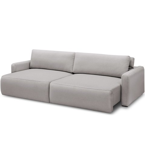 Sofá Retrátil Reclinável para Sala de Estar Living 240cm Sevilha F04 Veludo Cinza - Lyam Decor