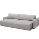 Ver imagem 1 de Sofá Retrátil Reclinável para Sala de Estar Living 240cm Sevilha F04 Veludo Cinza - Lyam Decor