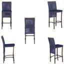 Ver imagem 3 de Mesa Bistro e 4 Banquetas Roma Marrom, Corda Náutica 10