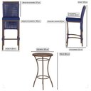 Ver imagem 2 de Mesa Bistro e 4 Banquetas Roma Marrom, Corda Náutica 10
