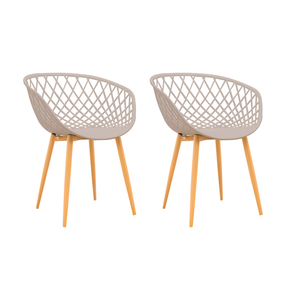 Kit 2 Cadeiras de Jantar Eames Clarice Fendi