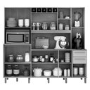 Ver imagem 3 de Armário de Cozinha Ambiente Petra Branco Cinamomo - Valdemóveis