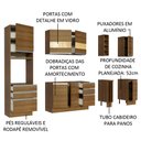 Ver imagem 5 de Armário de Cozinha Completa 240cm Rustic Lazio Madesa 02