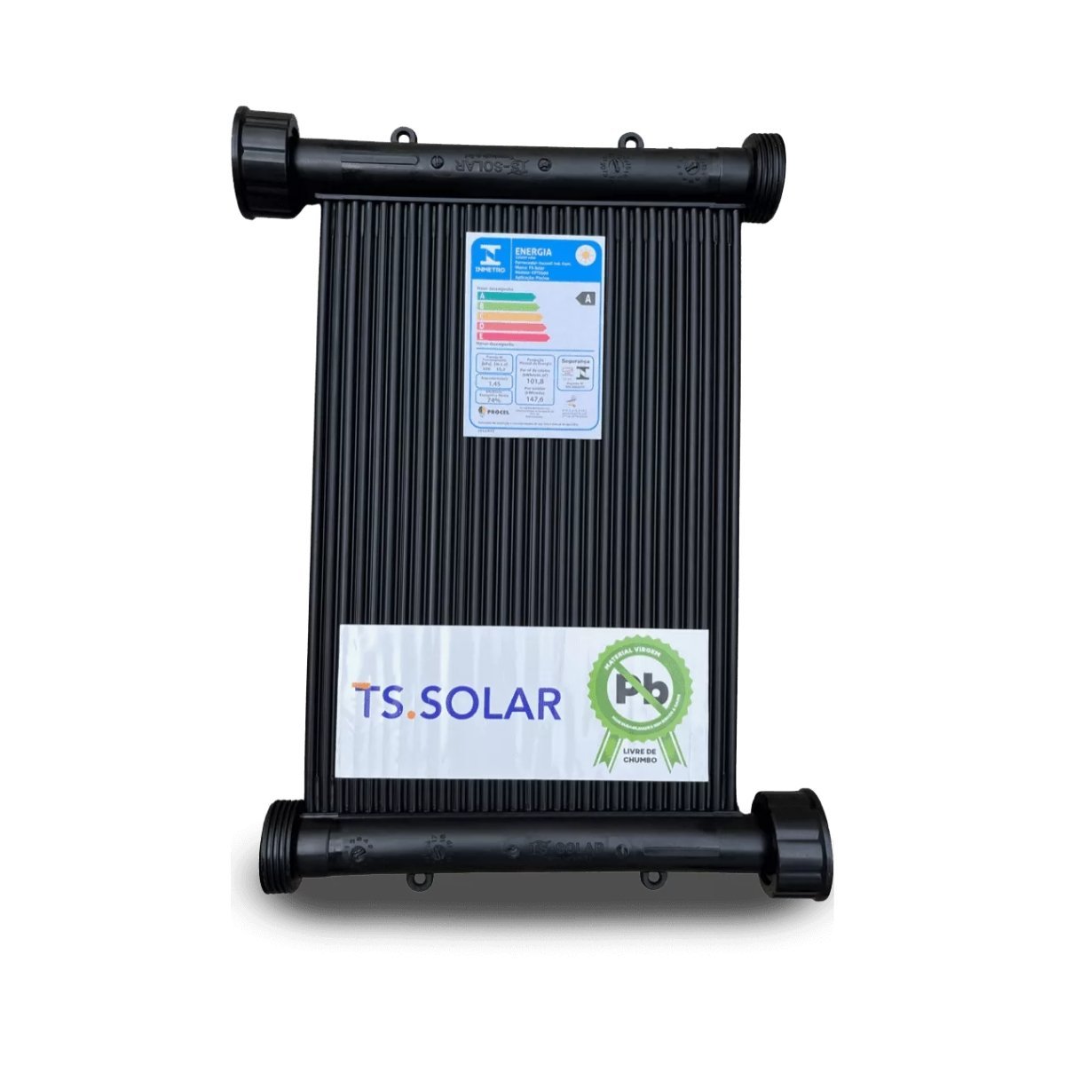 Kit Aquecedor Solar Piscina 25placas 2 Metros Ts-solar Rosca - 5