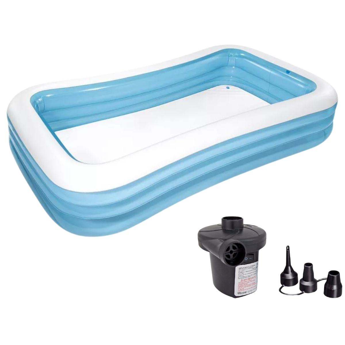 Piscina Inflável Intex 1050l Familiar 3,05m + Bomba Elétrica Voltagem:110v - 1
