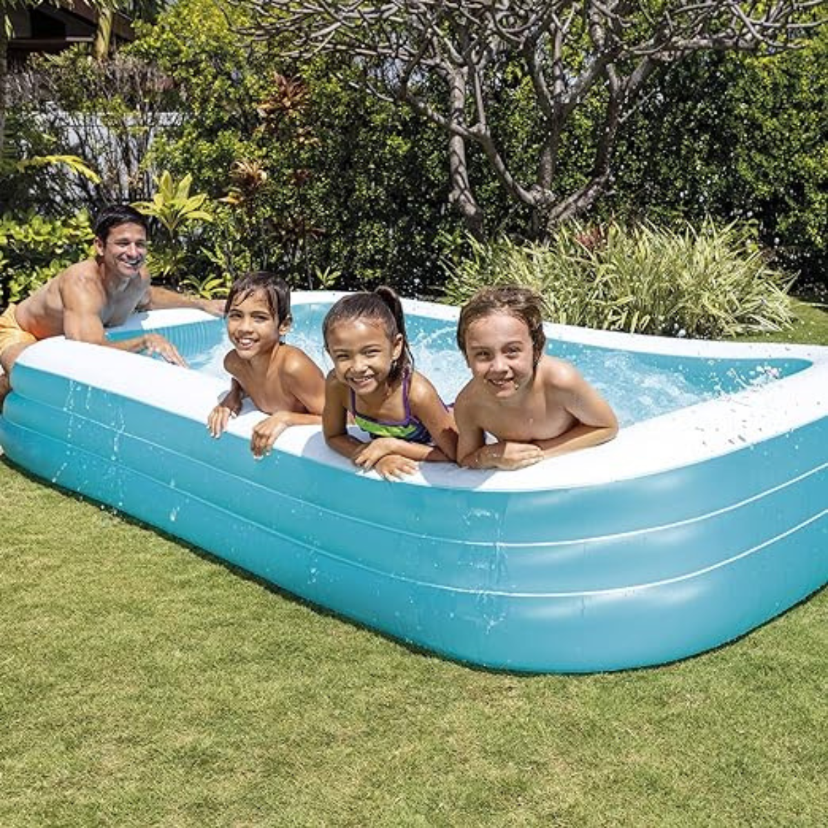 Piscina Inflável Intex 1050l Familiar 3,05m + Bomba Elétrica Voltagem:110v - 6