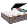 Cama Box Baú + Colchão England Casal 138x188 King Star - 1