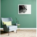 Ver imagem 2 de Quadro Decorativo Gato Olhar Lado - 50x70cm:moldura Preta