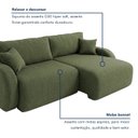 Ver imagem 6 de Sofá Cama Modular Orgânico Retrátil 4 Lugares 230cm Base Madeira Maciça Cancún
