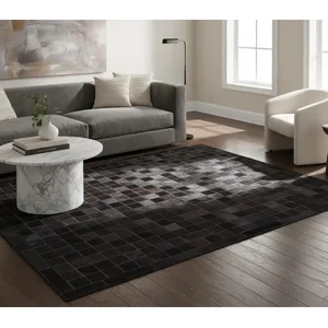 Tapete de Couro Natural Premium Preto 2,00 X 1,50 M