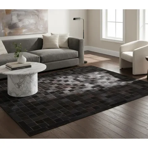 Tapete de Couro Natural Premium Preto 2,00 X 1,50 M