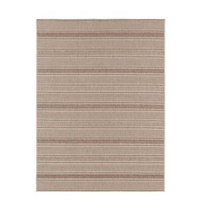 Tapete para Sala Sisal Eco-Nature Riscas 87 Bege-Marrom 2,00X2,50M - J Serrano