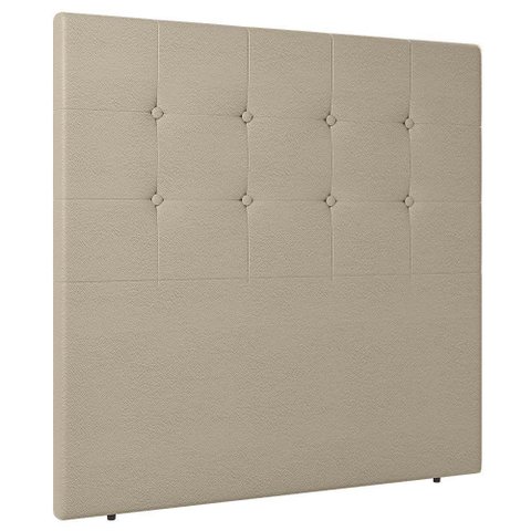 Cabeceira Cama Box Solteiro Luana 90cm Sintético Bege