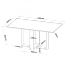 Ver imagem 5 de Mesa de Jantar Retangular Enemy com 6 Cadeiras Sol Mel/blonde/cinza - Casa Giulia