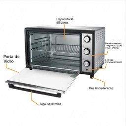 Forno Eletrico Philco Pfe65i de Bancada Dupla Resistencia 65l-220v - 3