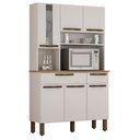 Ver imagem 1 de Kit Cozinha Salleto Turim 6 Portas Branco Salleto Móveis
