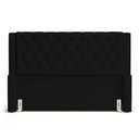 Ver imagem 4 de Cabeceira Atena para Cama Box Queen Size 160cm Capitonê com Frame Sintético Preto - Desk Design