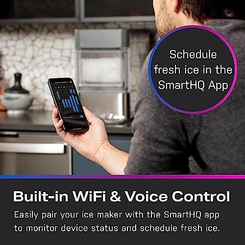 Ge Profile Máquina de Gelo Opal 2.0, 38 Lbs/dia, Wifi, Inox - 7