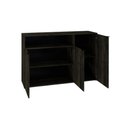 Ver imagem 5 de Armário Aparador com 03 Portas e Nicho 89,5x135x42cm Wlap135 Carvalho Dark - Preto