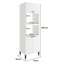 Ver imagem 2 de Torre Quente Miami para 1 Forno 1 Microondas 3 Portas Carraro