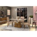 Ver imagem 2 de Mesa para Cozinha Argo Tampo Madeirado Vidro Curvo 136x90cm Freijo-cinza Urbano-cinza Urbano