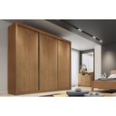 Ver imagem 1 de Guarda Roupa Casal 3 Portas de Correr e 4 Gavetas Arezzo Plus Cumaru - Novo Horizonte