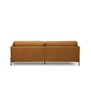 Ver imagem 6 de Sofá Decorativo Karine 3 Lugares Sala de Estar 210cm Pés em Aço Couro Caramelo Manchado G88 - Gran B