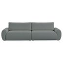 Ver imagem 2 de Sofá Living 5 Lugares Chenille Cinza Escuro Tec.2303 Murale 280cm Yescasa